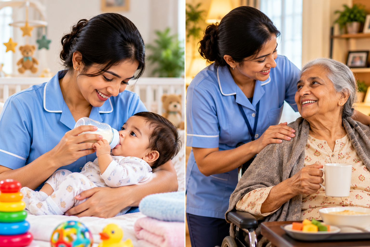  Baby care or elder care
