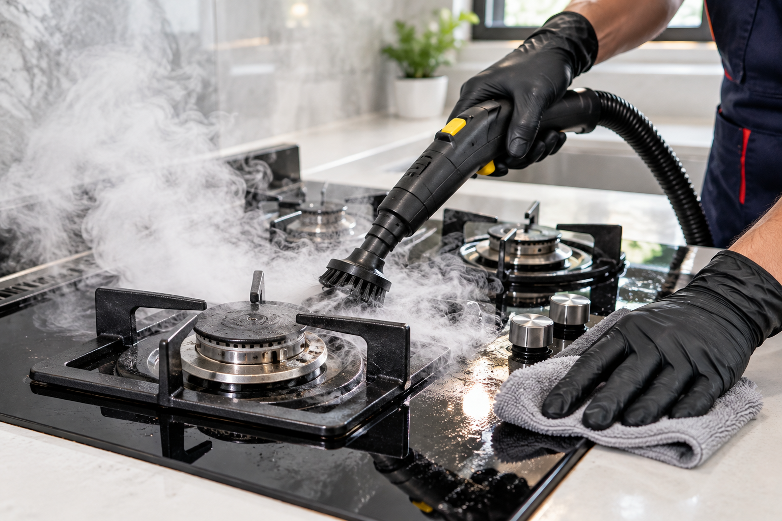 Hob steam service