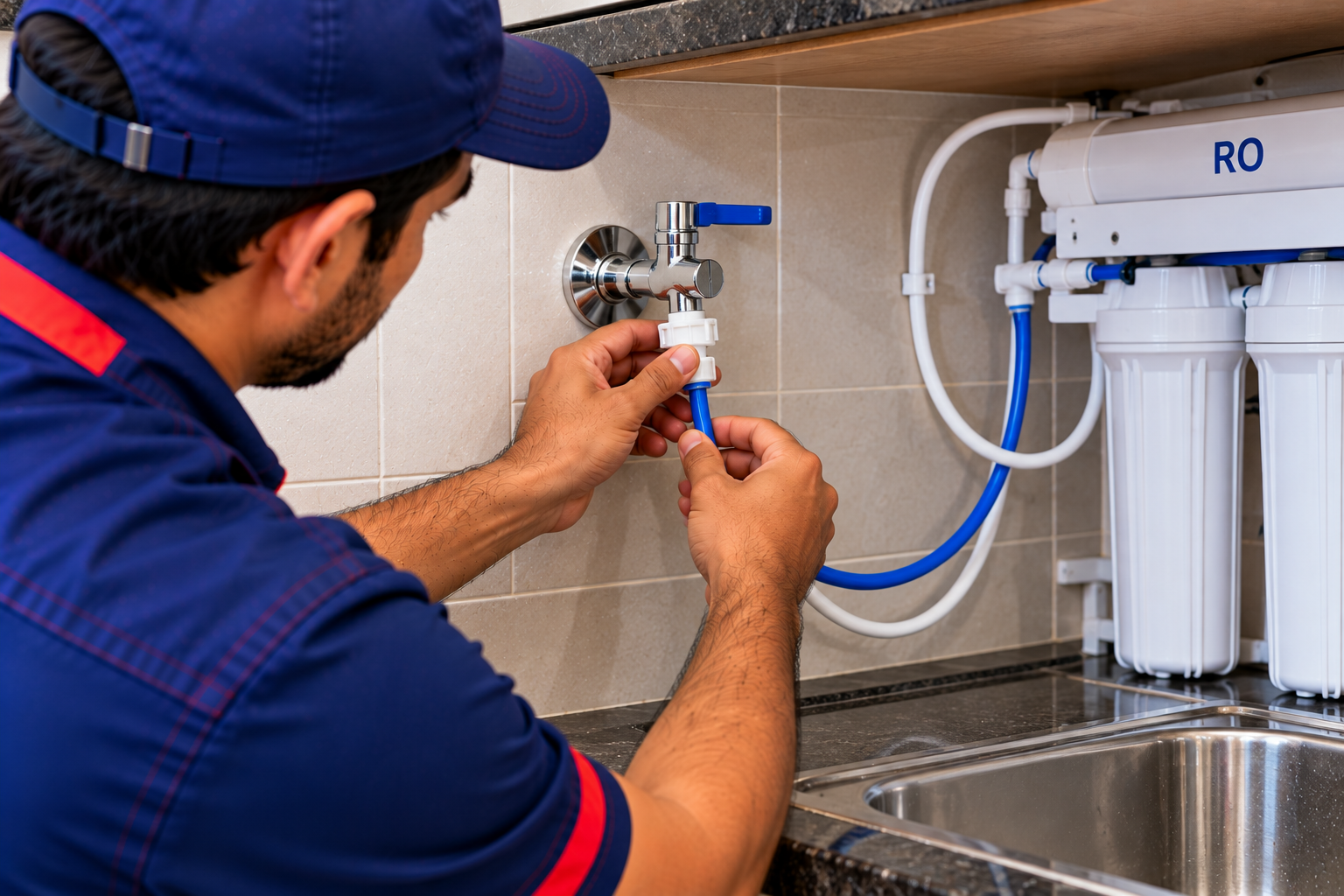 RO inlet/tap point connection