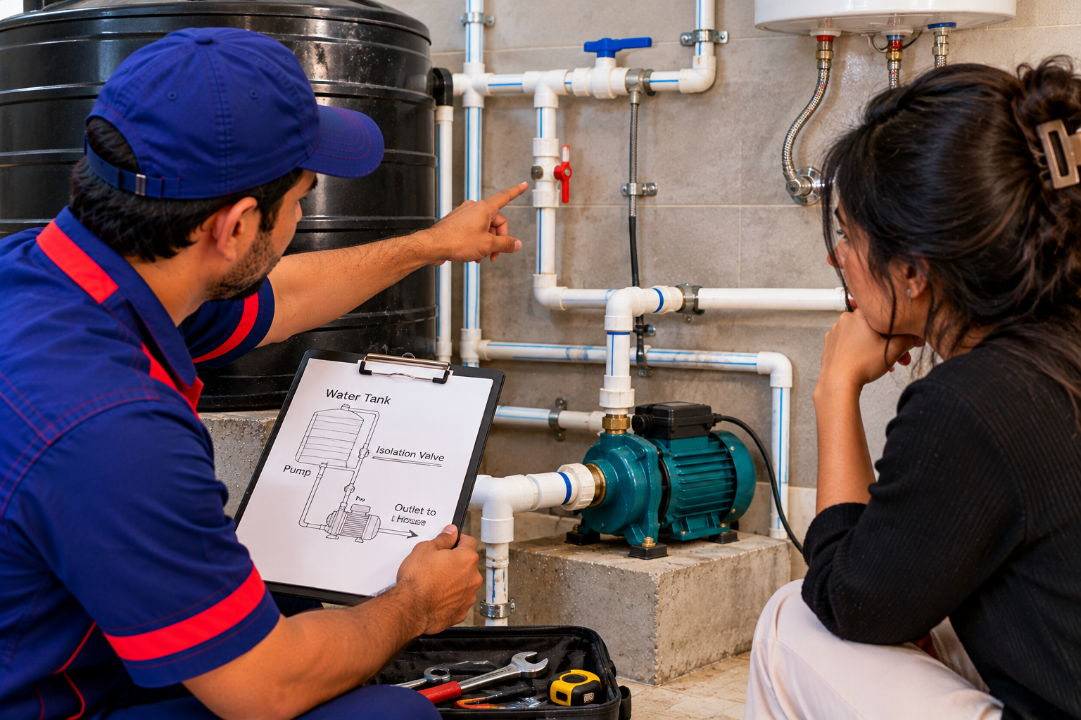 Plumber consultation