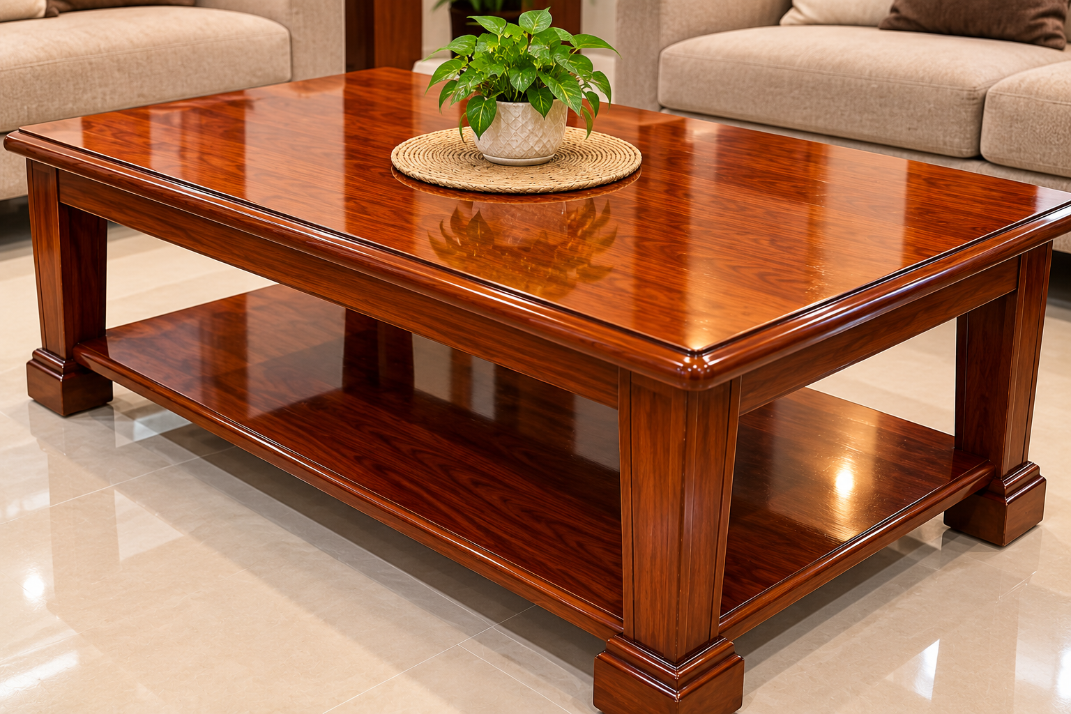 Centre table polish estimate