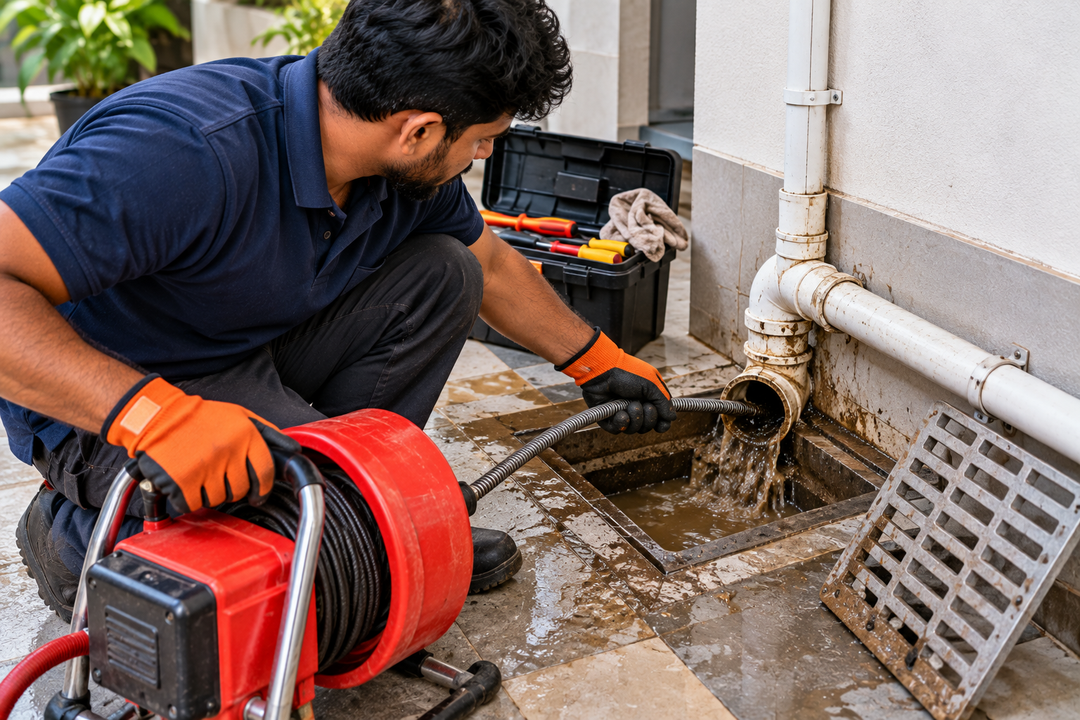 Repair of water drainage problems