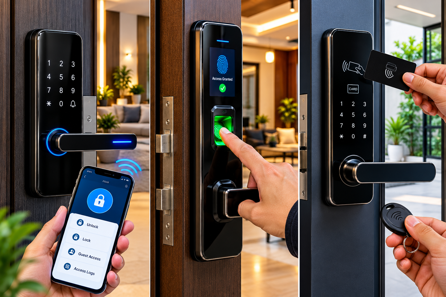  Digital lock, smart lock, biometric lock